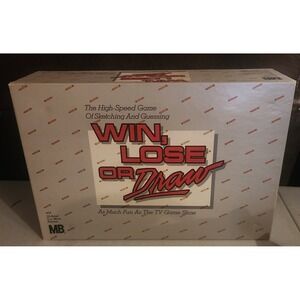 Win‎ Lose or Draw Board Game by Milton Bradley 1987 Complete